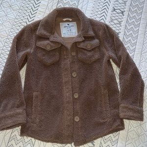 Girls A&F teddy jacket
